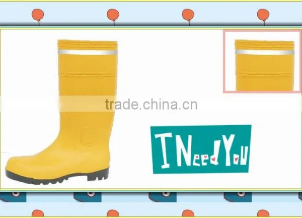 Pvc Light Yellow High Safety Boots photo-2