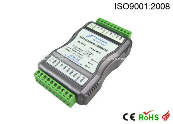 J/K/T/E/R/S/B Type Thermocouple Signal to RS232 or RS485 Converter