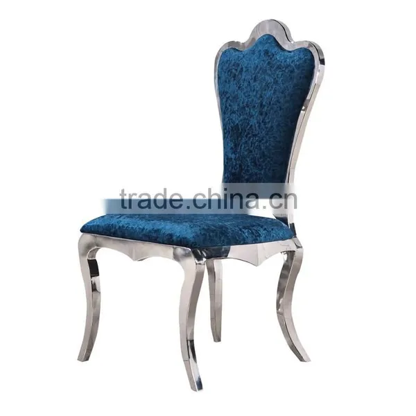 Luxury Rose Golden White PU Cover Dining Chair Hotel Room Chair photo-3