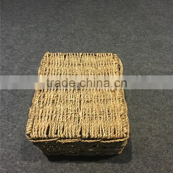 Wholesale Woven Square Custom Laundry Hemp Rope Basket photo-4