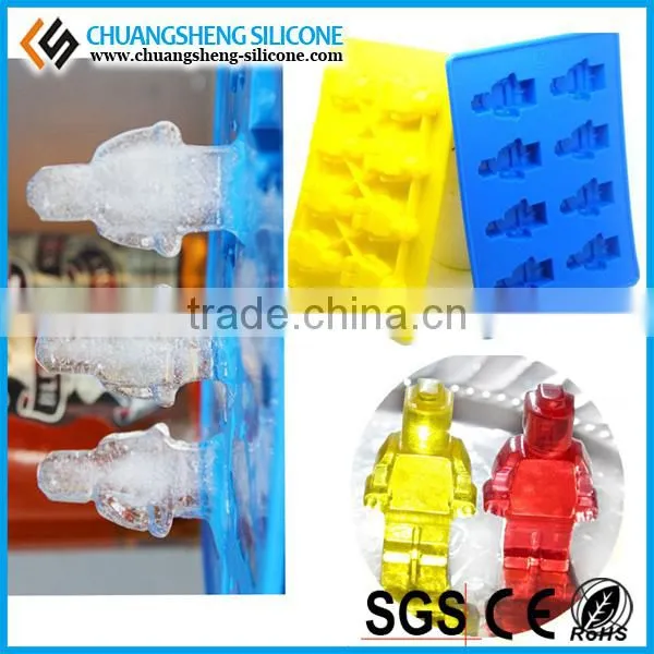 Mini Robot Shape Ice Cream Mold, Ice Cube Tray, Freeze Tooling photo-3