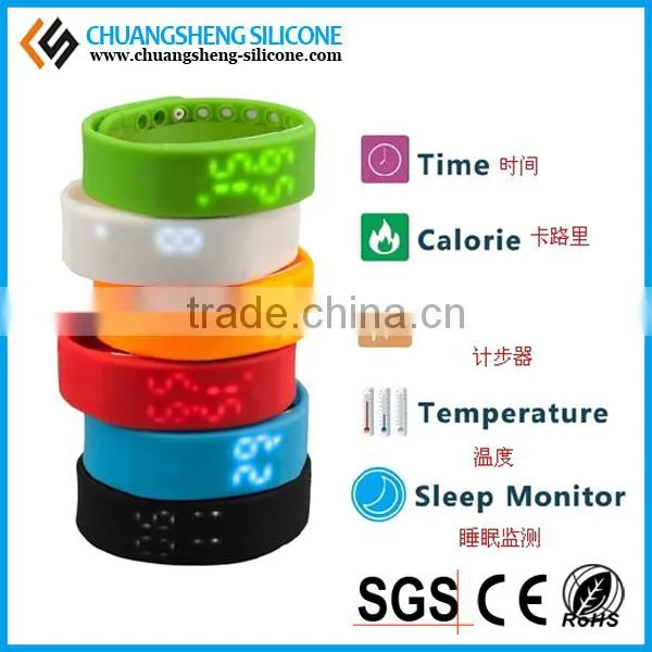 Waterproof Digital Pedometer, Sleep Monitor Bracelet, Silicone Digital Watch photo-6