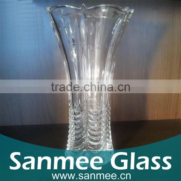 High Crystal Vases Wedding Centerpieces,glass Vase,flower Shaped Glass Vase photo-3