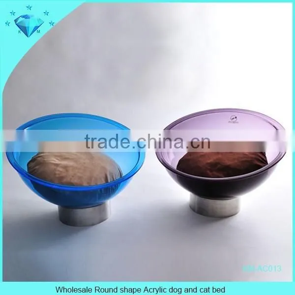 Hot Selling Large Capacity Round Acrylic Pet Bed for Two Dog photo-3