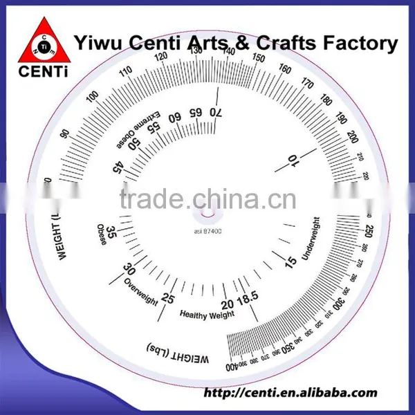Custom Imprinted Plastic 2 Wheel BMI Calculator photo-3