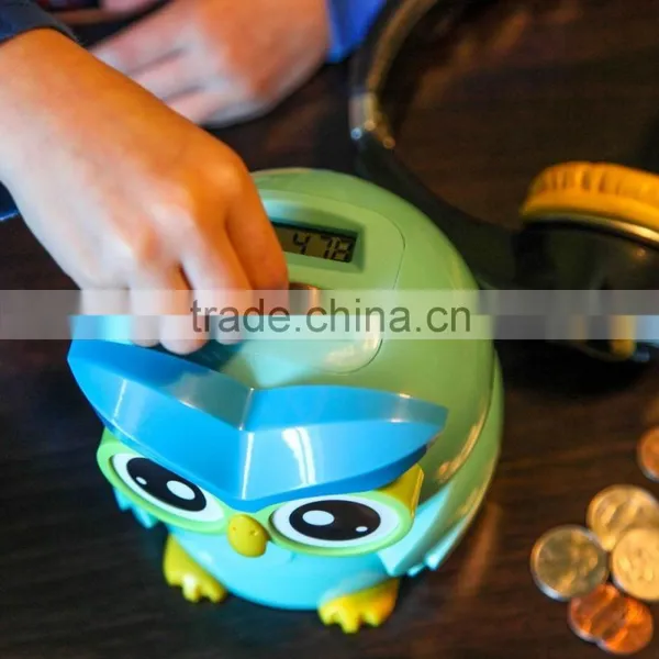 2016 New Kid's Money Counting Digital Coin Bank - Owl From ICTC Factory photo-4