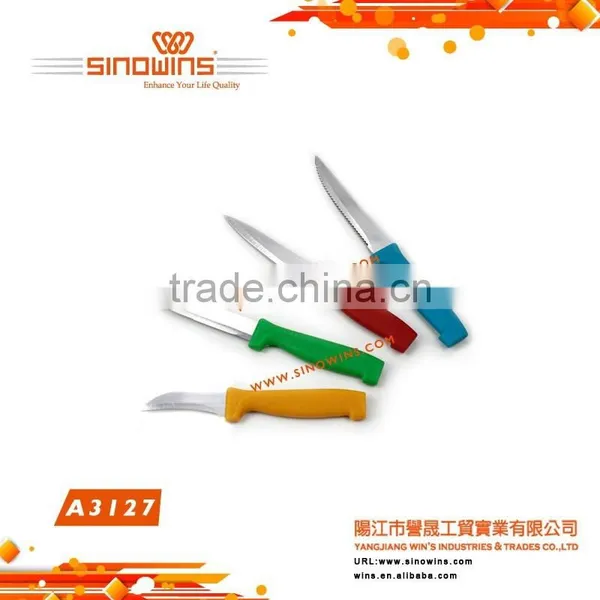 A3127 Super Quality Lightweight Stainless Steel Kitchen Knife Set With Plastic Handle photo-4