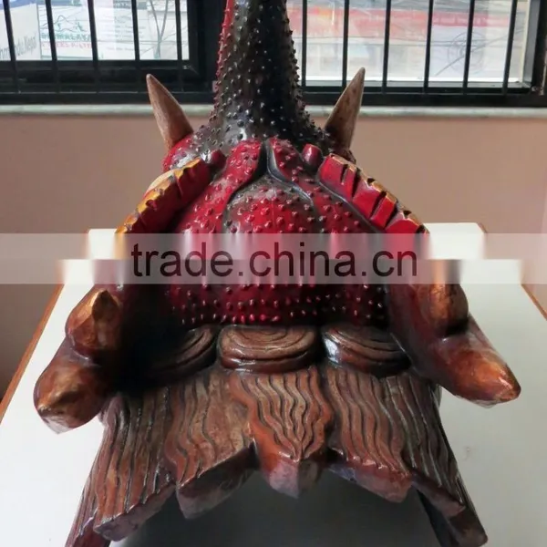 Dragon Mask Wall Hanging Decor Handmade in Nepal photo-6