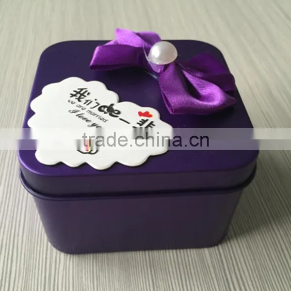 China Custom Iron Fancy Mini Gift Wedding Candy Box Wholesale photo-4