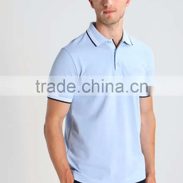 MGOO Excellent Cotton Spandex Polo Shirt Three Buttons Plain Dry Fit Golf Polo Shirts For Men photo-3