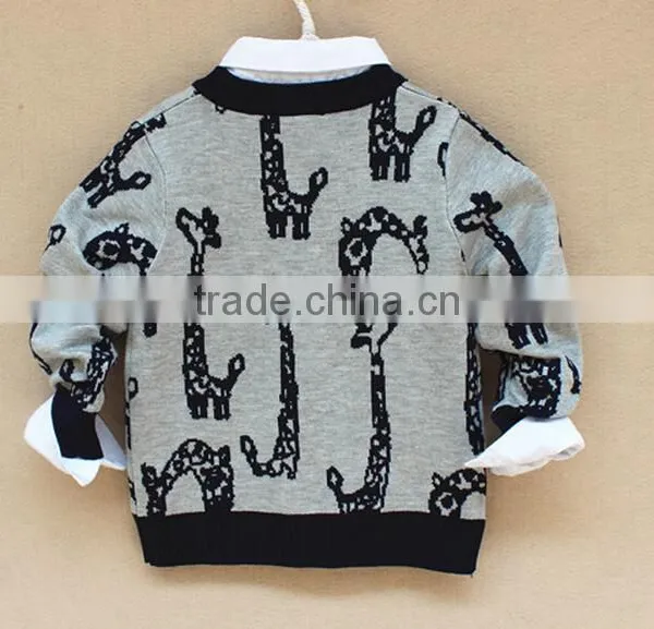Wholesale Custom Children Cotton Knitted Animal Sweater photo-2