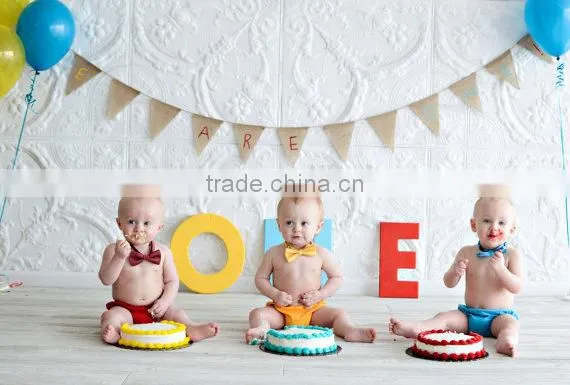 Soft Cotton Bloomer Baby Briefs Matching Bow Tie Baby Boy Names Picture photo-2