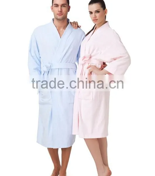 Wholesale Cotton Terry Couples Hotel White Bath Robe for Hotel photo-2