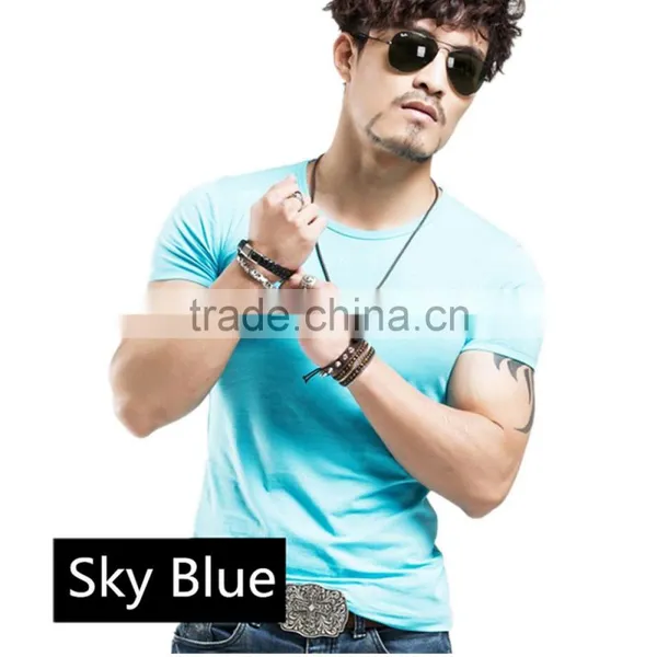 T Shirt,Custom T-Shirt,100%Cotton Man Blank T Shirt Wholesale China photo-4