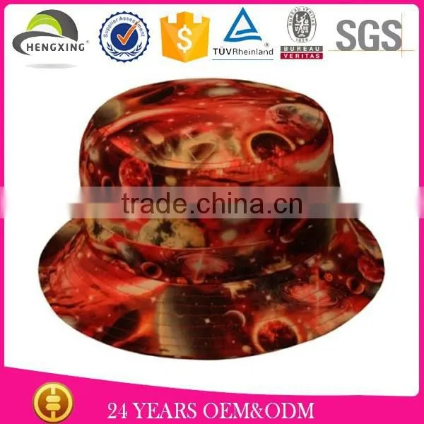 Man 100% Cotton Fashion Galaxy Space Printed Summer Outdoor Bucket Fisherman Hat Custom of Men's Hats photo-4