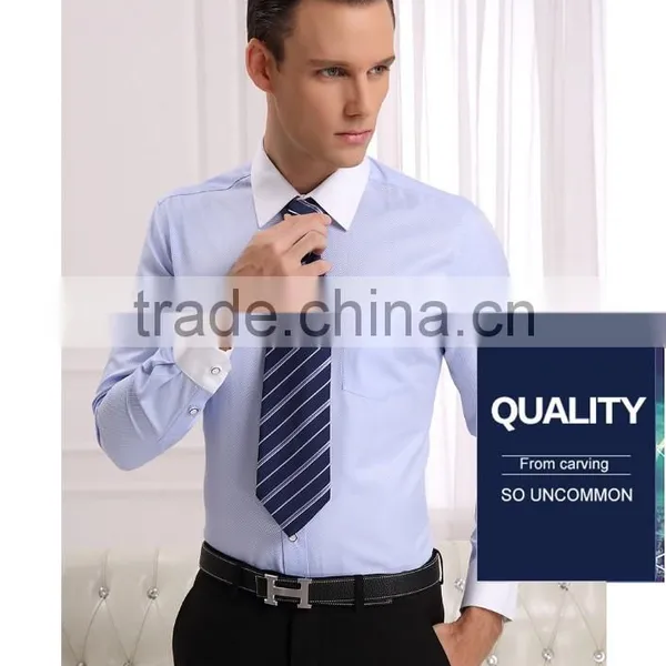 Men's Business Slim Fit Long Sleeve Shirt of Good Quality (DSHM104) photo-6