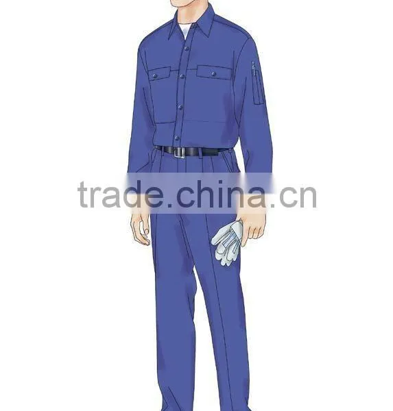 Unisex Navy Two Piece Work Uniform Coverall