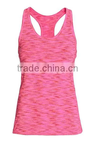 OEM Latest Fancy Tank Tops Girls Fitness Yoga Wear Ladies Tops Images photo-3