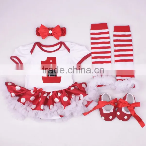 Wholesale 2015 New 4pcs 0-12M Christmas Cotton Baby Romper Set photo-2