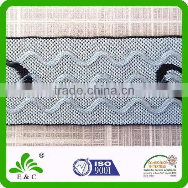 Oeko-tex100 Silicone Coated Back Non-slip Jacquard Elastic photo-3