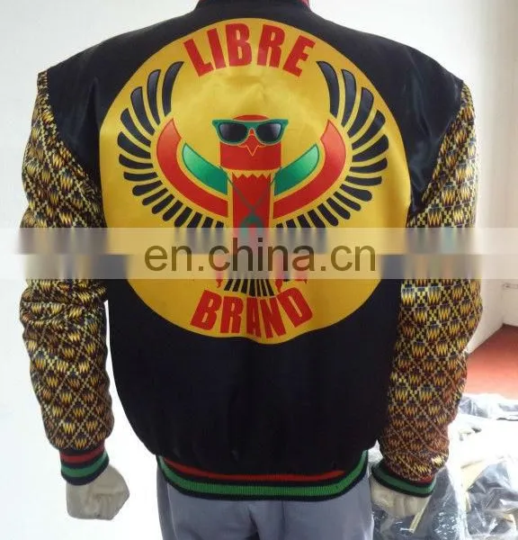 Latest Design Mens Varsity Satin Bomber Jacket Pakistan photo-4