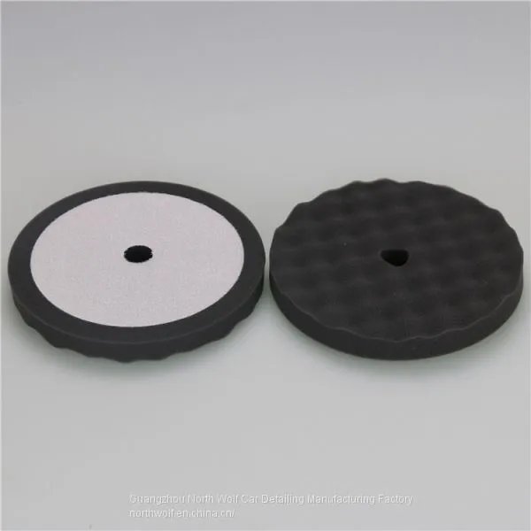 Car Care& Clean Polishing Sponge Flat Foam Pad Wave for Finishing photo-5