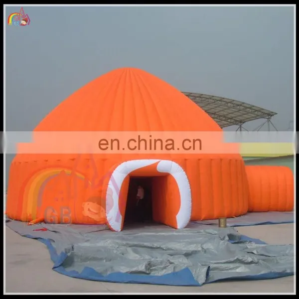 Orange Large Inflatable Tent Oxford Cloth Large Inflatable Dome Igloo for Sale photo-2