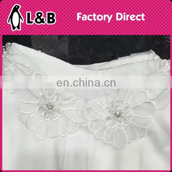 New Design Shirt Neckline With Rhinestone /Bead Detachable Collar Garment Ornament photo-5