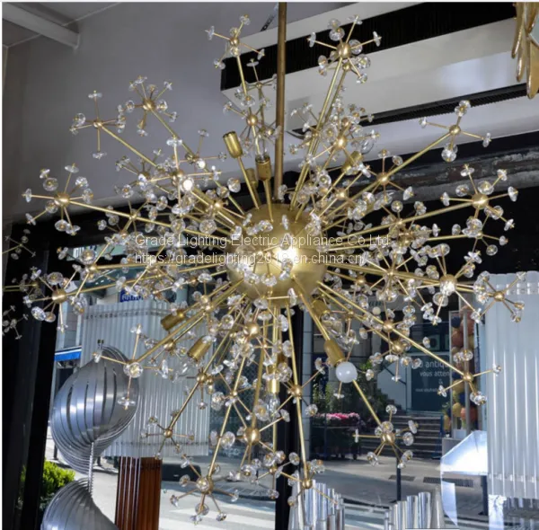 Led Glass Ball Pendant Lamp The Sitting Room Lamp Lights Restaurant Creative Ball Chandelier Dance Hall Droplight photo-2