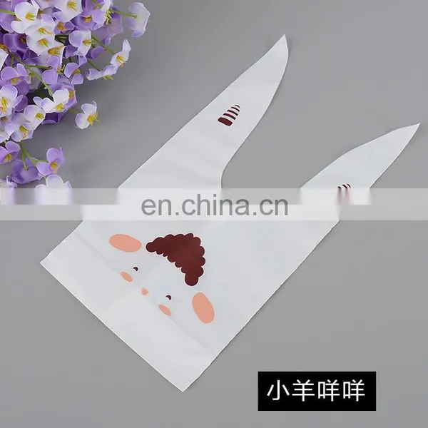 AL001158 Cute Rabbit Plastic Gift Package Bag For Cookies Cake Candy Goodies Soap 6 Style Available MOQ 100 PCS photo-2