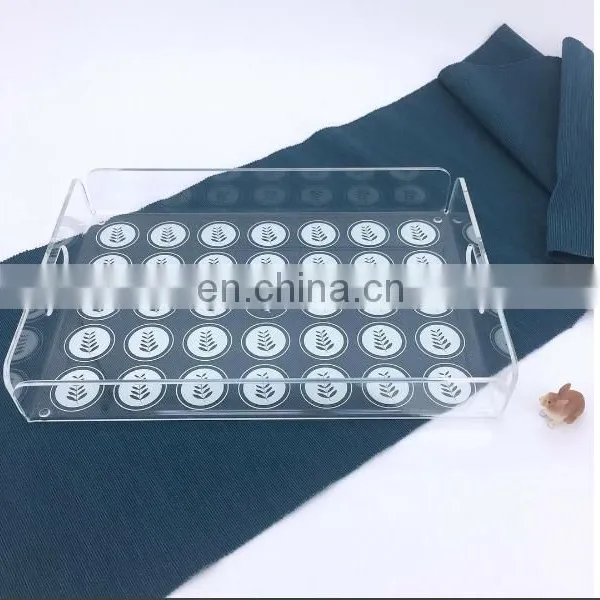 Custom Design Acrylic Plexiglass Perspex Mirror Tray,wholesale Lucite Tray With Insert photo-3