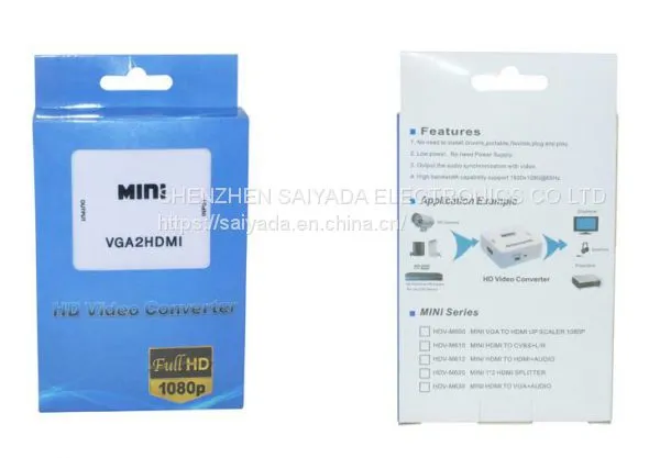 Cheap VGA 2 HDMI Converter Switch VGA to HDMI High Clear 1080P photo-5