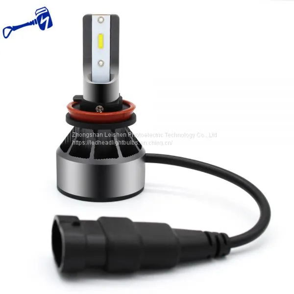 Лампы для фар LED H11/H8/H9, ближний свет/фары тумана с вентилятором, миниатюрный дизайн, обновленные чипы CSP, 6000K ксеноновый белый свет, защита IP67 - 2-летняя гарантия