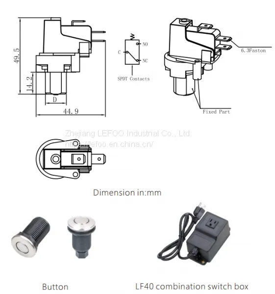 LF40-01 UL Approved SPA, Hot Tub Air Switch for Remote Control photo-4