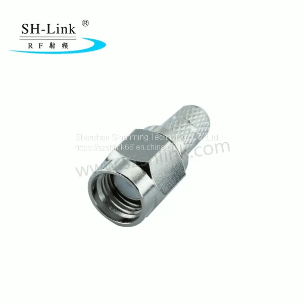 SMA Male Crimp Solder Connector for RG58 LMR-195 RG142 Cable photo-2
