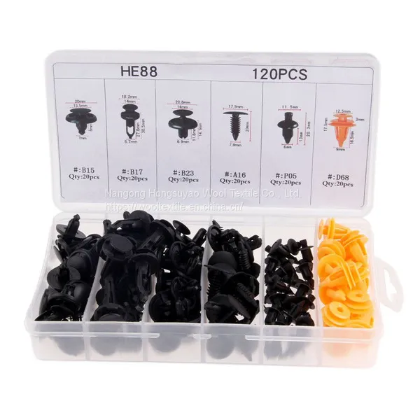1000Pcs Plastic Rivet Automotive Fasteners Clips, Auto Bumper Fastener Clip photo-3