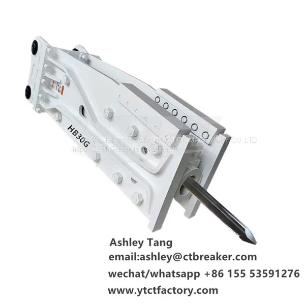 China Hb20g Hb30g Hb40g Hb15g Hydraulic Rock Breaker Stone Jack Hammer for Excavator
