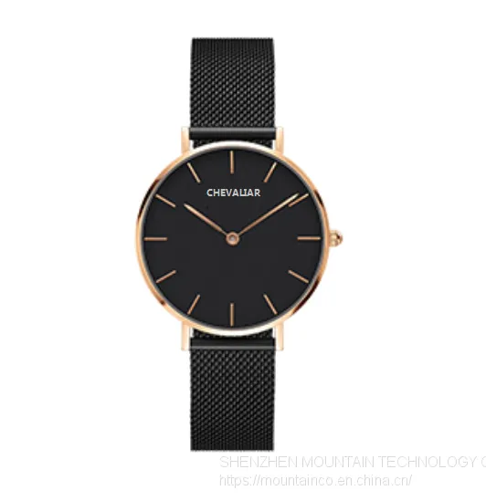 Stainless Steel Water Resistance Women Watches Man Quartz Ultrathin Watch photo-2