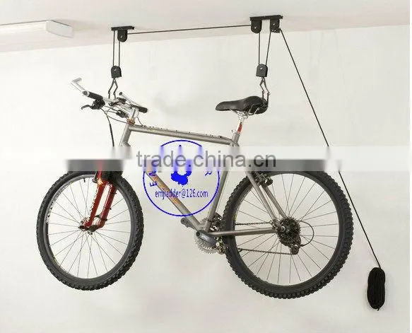 20KG BICYCLE PULLEY HOIST BIKE LIFT CYCLE STORAGE RACK BASEMENT GARAGE