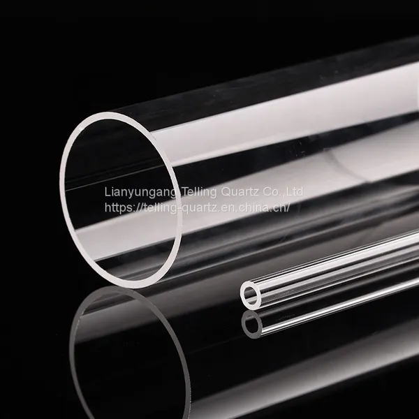 Heat Resistant Quartz Glass Cylinder Tube Fused Silica Transparent Quartz Tubes photo-4