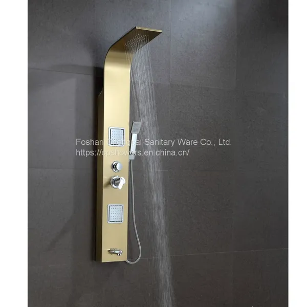 Shower Panel With Body Jet Hanheld Shower Head Stainless Steel Sanitary Shower System photo-2