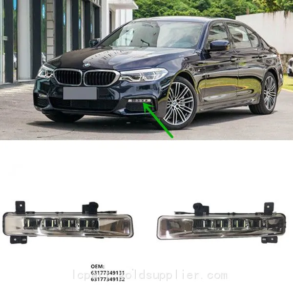 Front Bumper LED Foglight Running Light for BMW 5 Series G30 G31 6 Series G32 63177349131 63177349132 photo-3