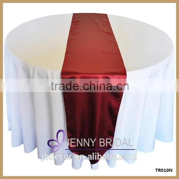 TR010H Elegant Green Satin Banquet Party Table Runner Sizes 30*274cm photo-6