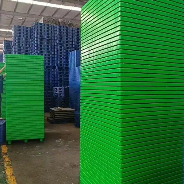 1208 Chuan-shaped Flat Pallet Plastic Plane Pallet Three-dimensional Warehouse Forklift Base Plate photo-2