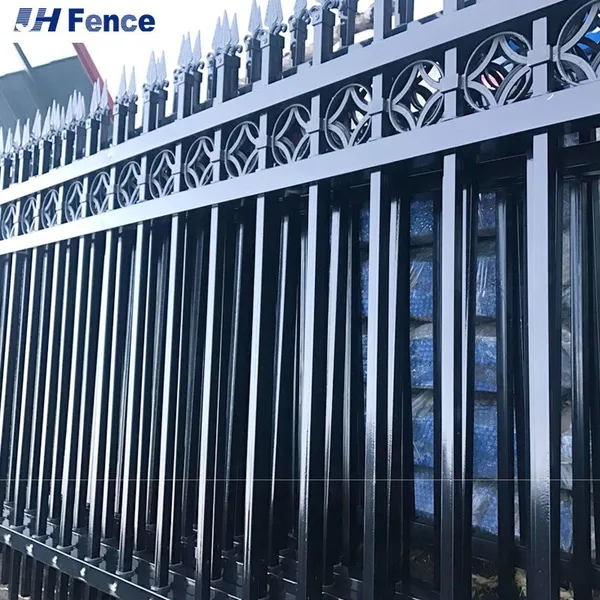 Wholesale Black Powder Coated W Pale Steel Palisade Security Fencing Waterproof Backyard Fence photo-5