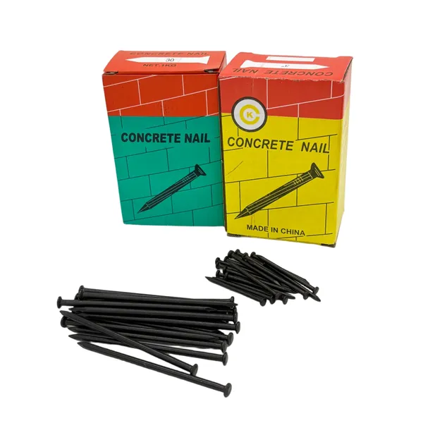 Black Concrete Steel Nails Smooth Shank 2