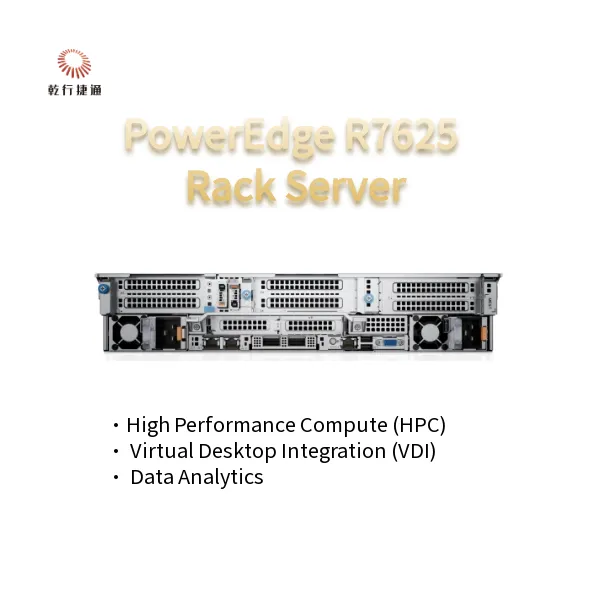 2U Two Socket PowerEdge R7625 Rack Server 4th Gen AMD EPYC™ Processors Up To 8x PCIe Gen5 Slots 12 X 2.5