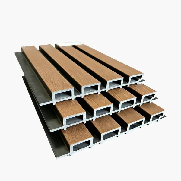 Factory Supply of Wood-plastic Exterior Wall Panels for Foreign Trade, Suitable for Outdoor Courtyards, Villas, and Gardens. Moisture-proof Outdoor Wood-plastic Wall Panels With Wood Grain photo-5