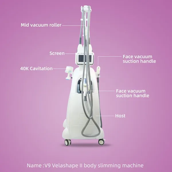 450W RF Vacuum V9 Velashape Body Massage Slimming Device With 5-Level Adjustable Suction & 30KHz Ultrasonic Cavitation photo-4