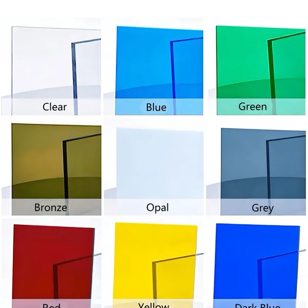 Clear Blue Green Opal Brown Polycarbonate PC Solid Sheet for Roofing 4*8feet photo-5